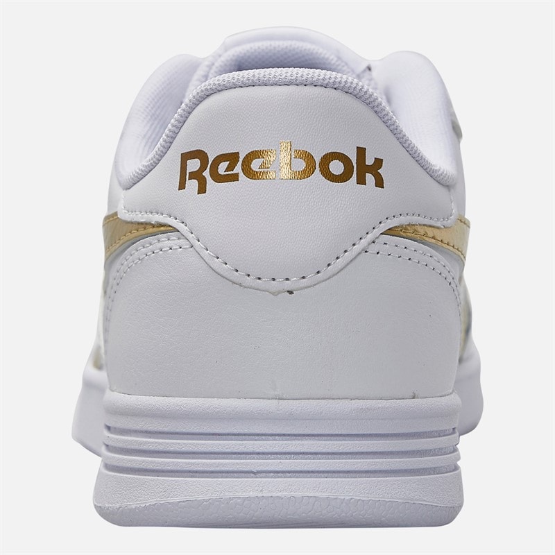 Reebok Womens Court Advance Trainers White/White/Gold - Image 3