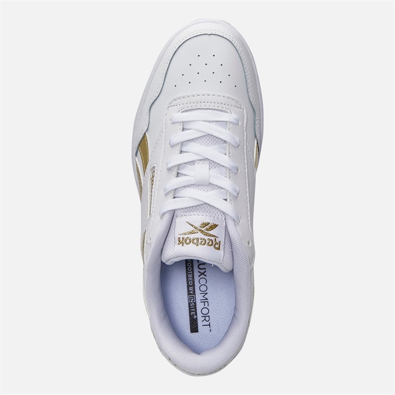 Reebok Womens Court Advance Trainers White/White/Gold - Image 4