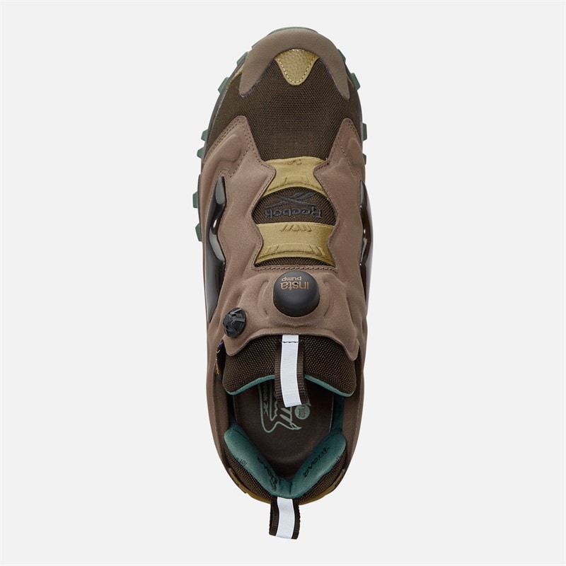 Reebok Instapump Fury 94 Cordura Trainers Dark Matte/Utility Brown/Khaki Brown - Image 4