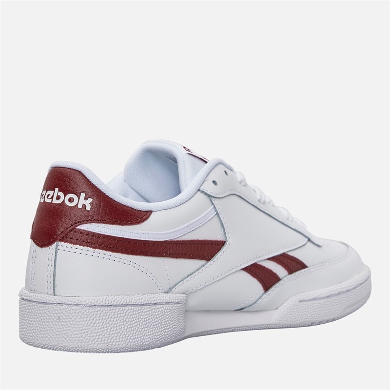 Reebok Club C Revenge Trainers White/Rich Marooon/White - Image 5