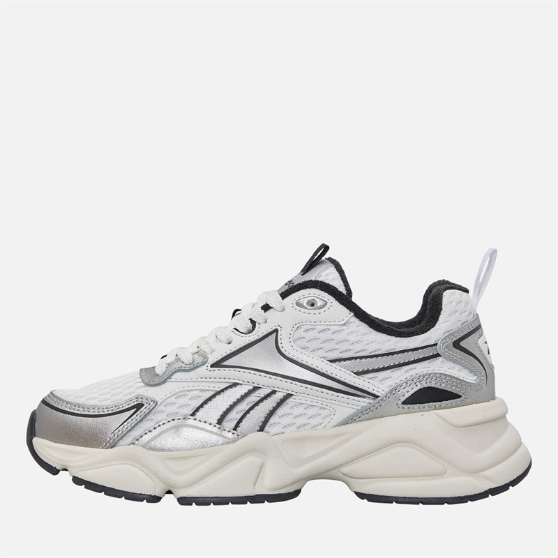 Reebok Womens Charge Run Trainers White/Silver/Vintage Chalk