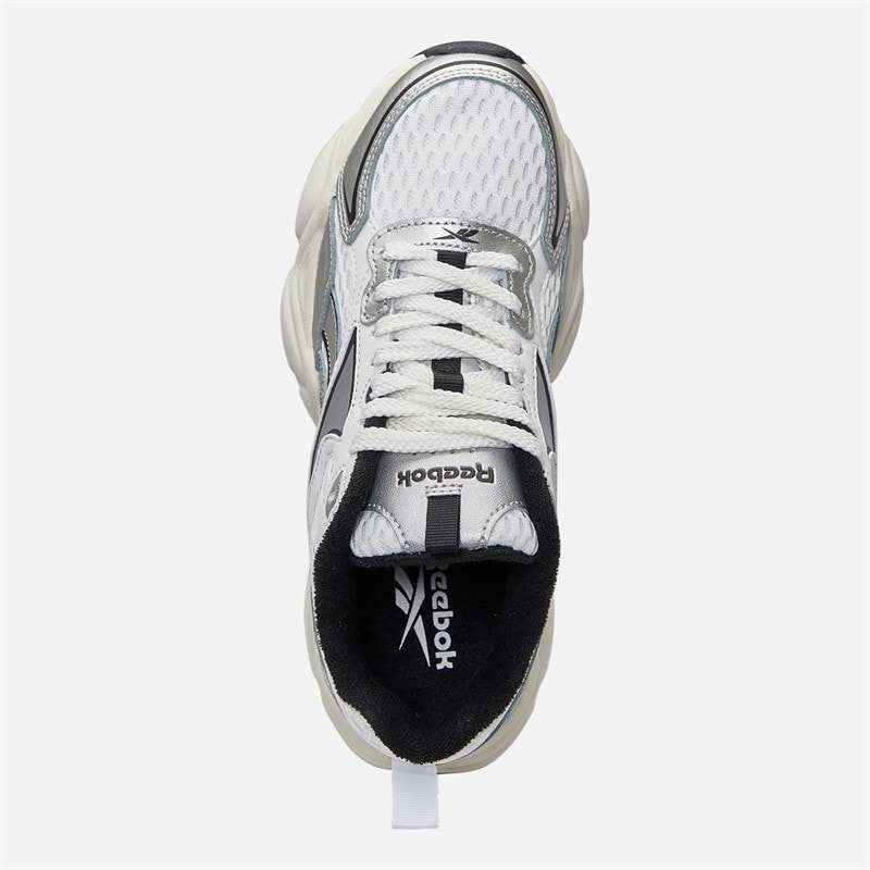 Reebok Womens Charge Run Trainers White/Silver/Vintage Chalk - Image 4