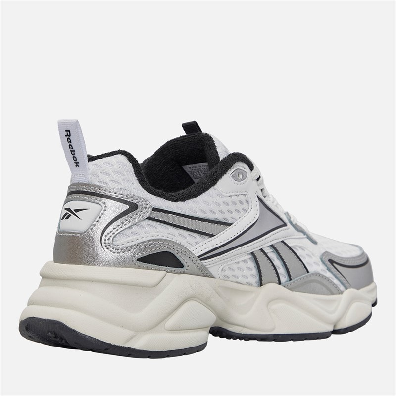 Reebok Womens Charge Run Trainers White/Silver/Vintage Chalk - Image 5
