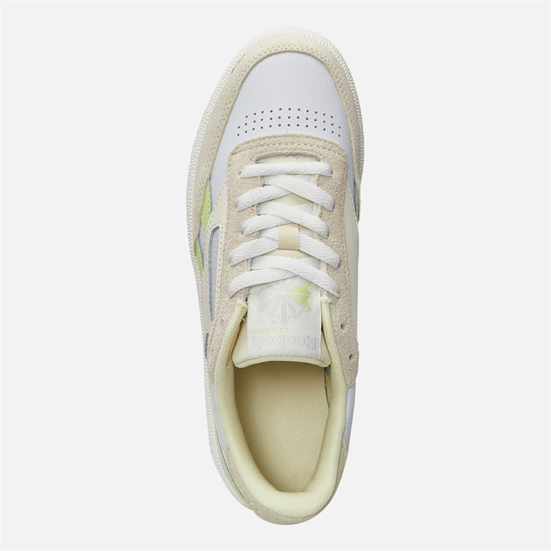 Reebok Womens Club C Revenge Trainers Moon/Astro Lime/Weathered White - Image 4