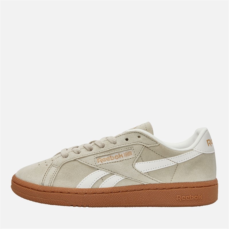Reebok Womens Club C Grounds UK Trainers Classic Beige/Chalk/Gum