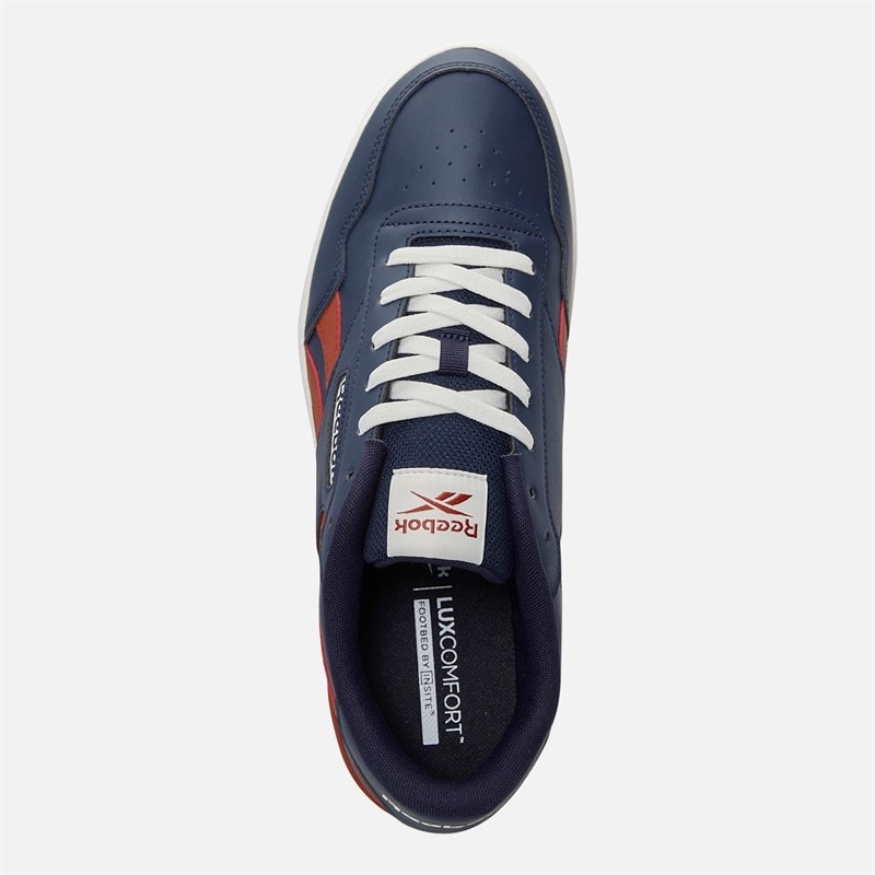 Reebok Court Advance Clip Trainers Navy/Brick Red/Chalk - Image 4