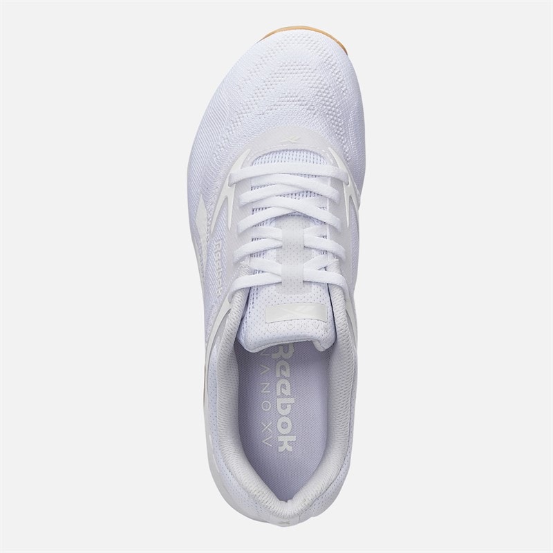 Reebok Womens Nano X5 Training Shoes White/Barely Grey/Reebok Gum - Image 4
