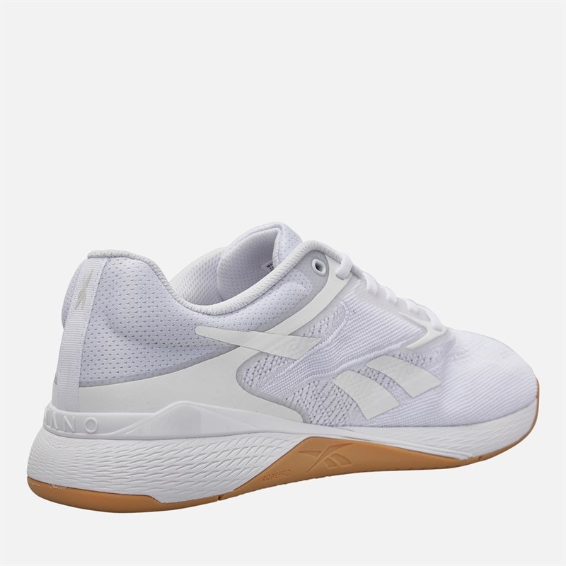 Reebok Womens Nano X5 Training Shoes White/Barely Grey/Reebok Gum - Image 5