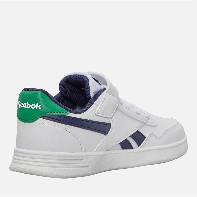 Reebok Boys Court Advance Trainers White/Vector Navy/Glen Green - Image 5