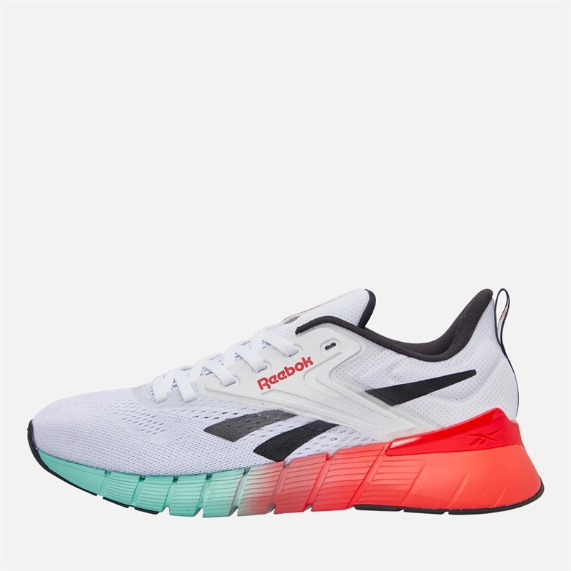 Reebok Mens Nano Gym Training Shoes White/Black/Energy Red