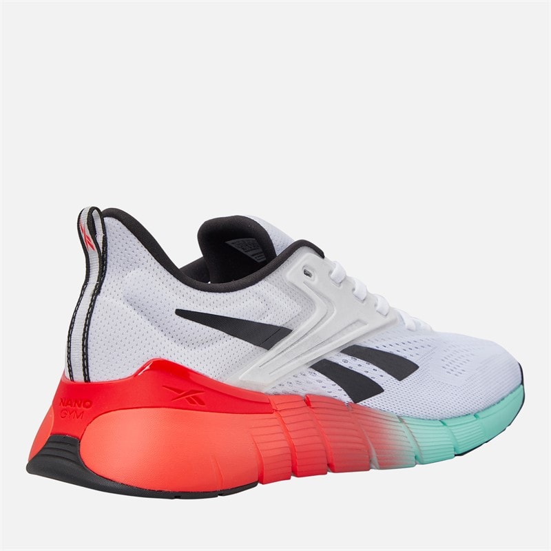 Reebok Mens Nano Gym Training Shoes White/Black/Energy Red - Image 5