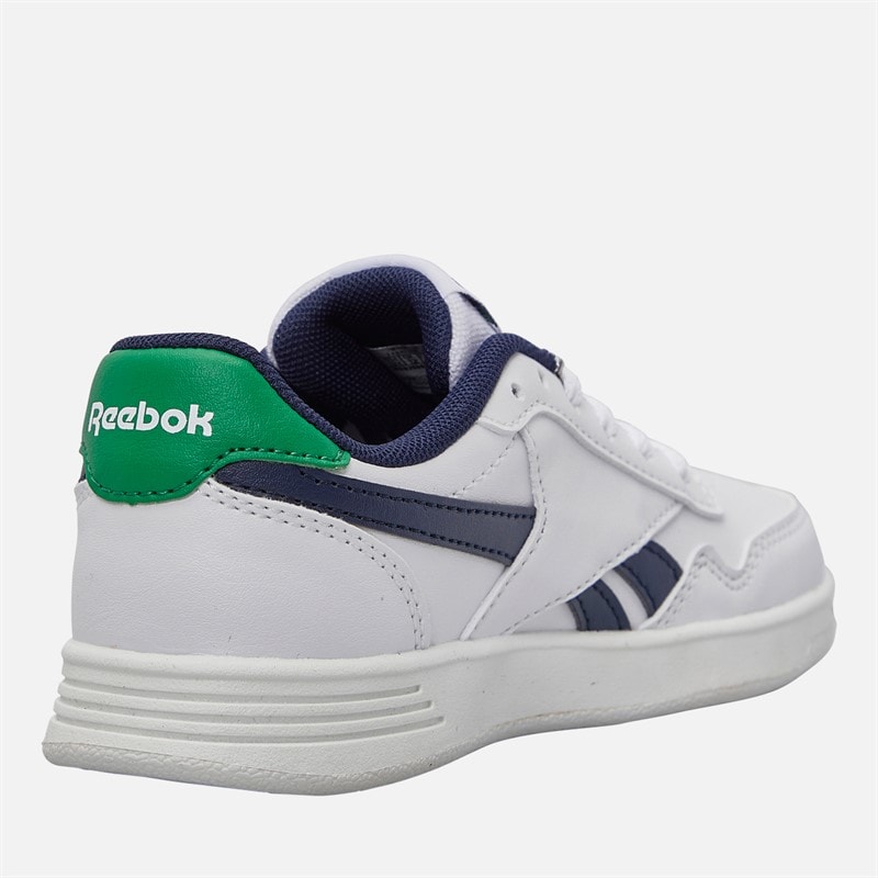 Reebok Boys Court Advance Trainers White/Vector Navy/Glen Green - Image 5