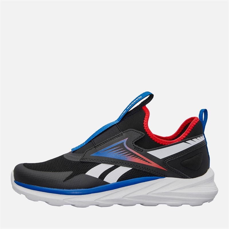 Reebok Junior Boys Lite Spinner Neutral Running Shoes Black/Optimum Blue/Energy Red - Image 1