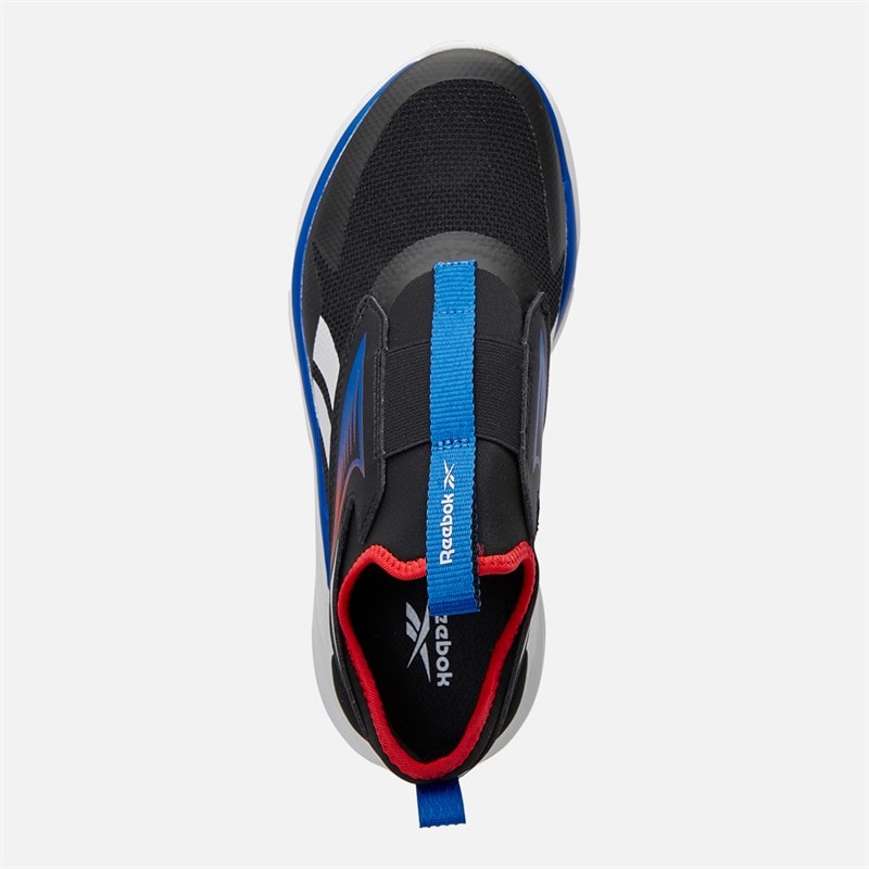 Reebok Junior Boys Lite Spinner Neutral Running Shoes Black/Optimum Blue/Energy Red - Image 4