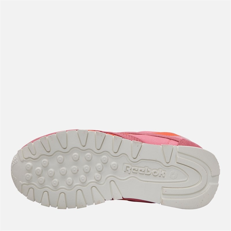 Reebok Girls Classic Nylon Trainers Passion Pink/Pump Orange - Image 2