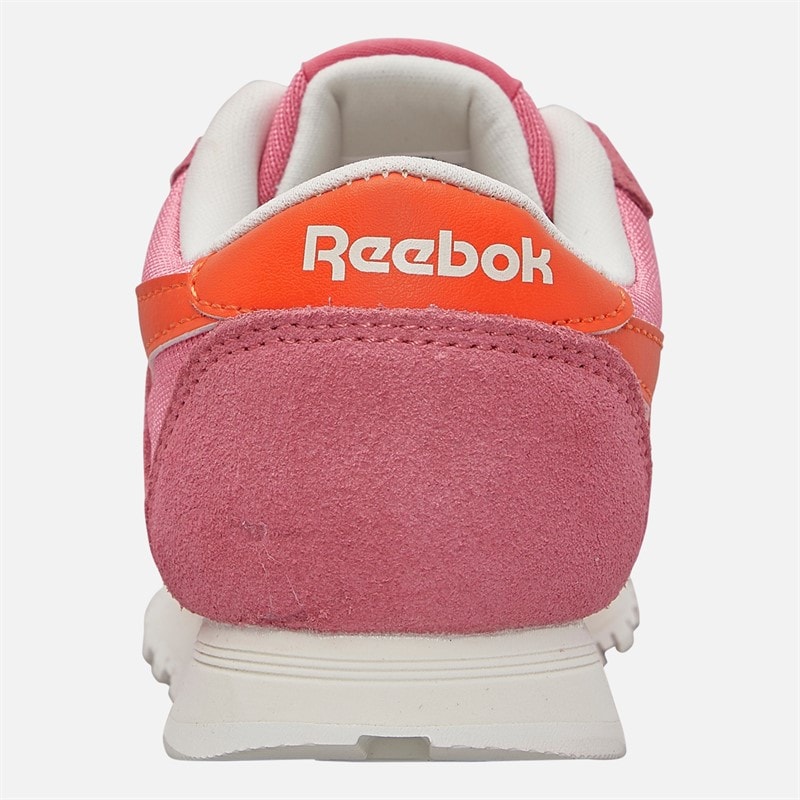 Reebok Girls Classic Nylon Trainers Passion Pink/Pump Orange - Image 3