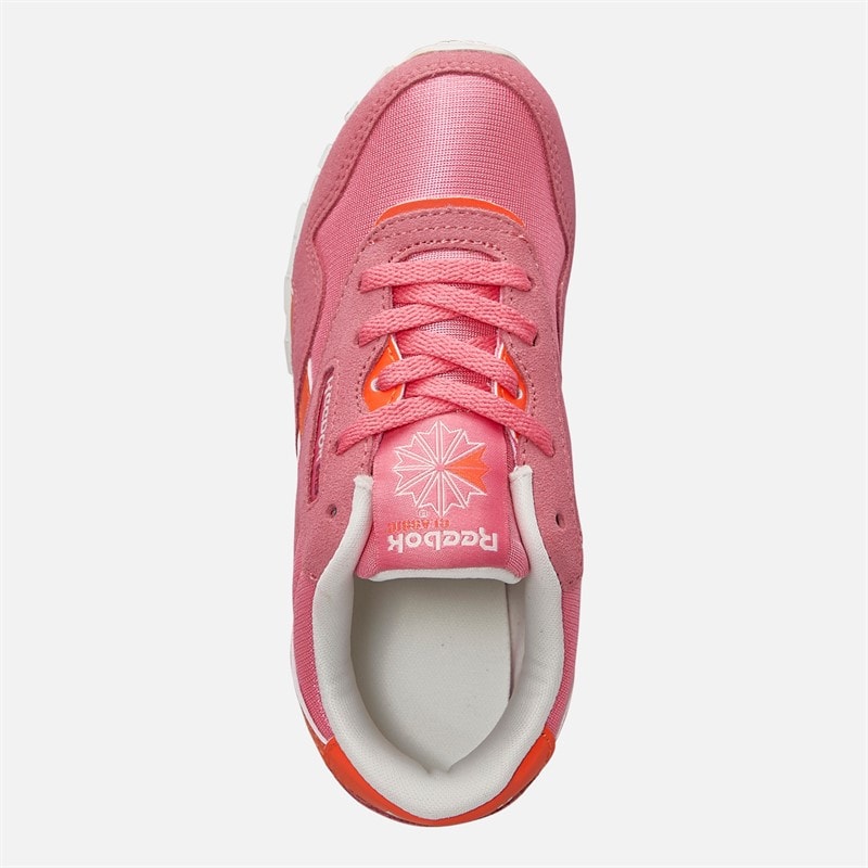 Reebok Girls Classic Nylon Trainers Passion Pink/Pump Orange - Image 4