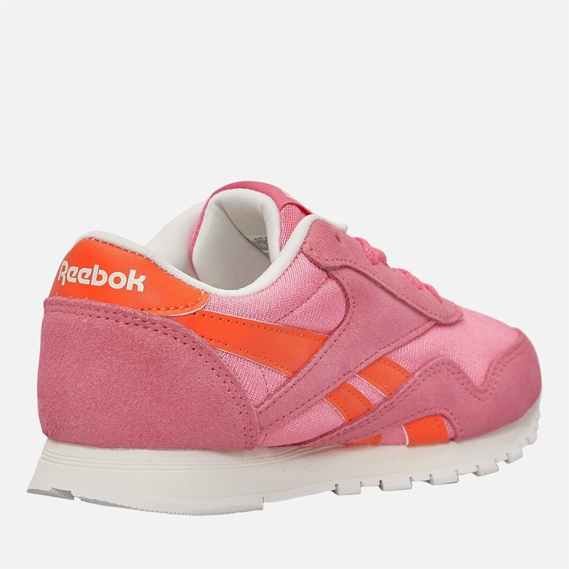 Reebok Girls Classic Nylon Trainers Passion Pink/Pump Orange - Image 5