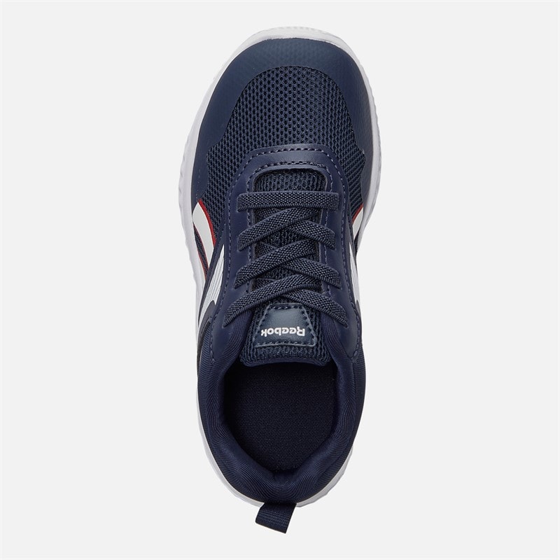 Reebok Infant Rush Runner 5 Elastic Lace Neutral Running Shoes Vector Navy/White/Vector Red - Image 4
