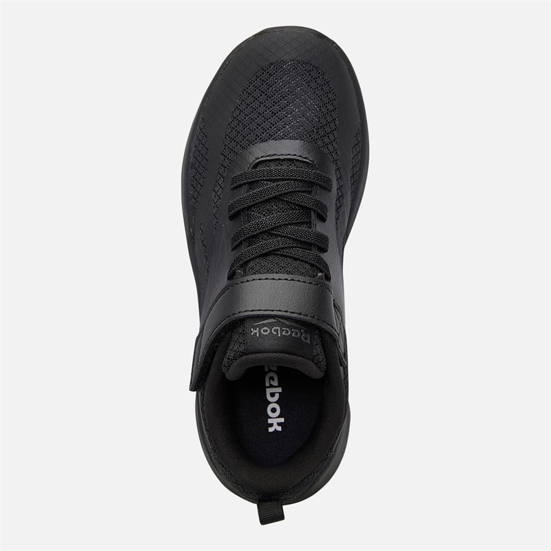 Reebok Kids Energen Run Elastic Lace And Top Strap Neutral Running Shoes Black/Black/Grey - Image 4