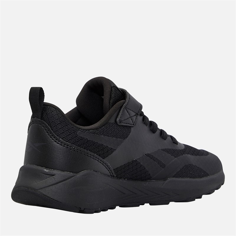 Reebok Kids Energen Run Elastic Lace And Top Strap Neutral Running Shoes Black/Black/Grey - Image 5
