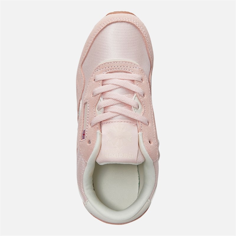 Reebok Girls Classic Nylon Trainers Pure Pink/Chalk/Gum - Image 4