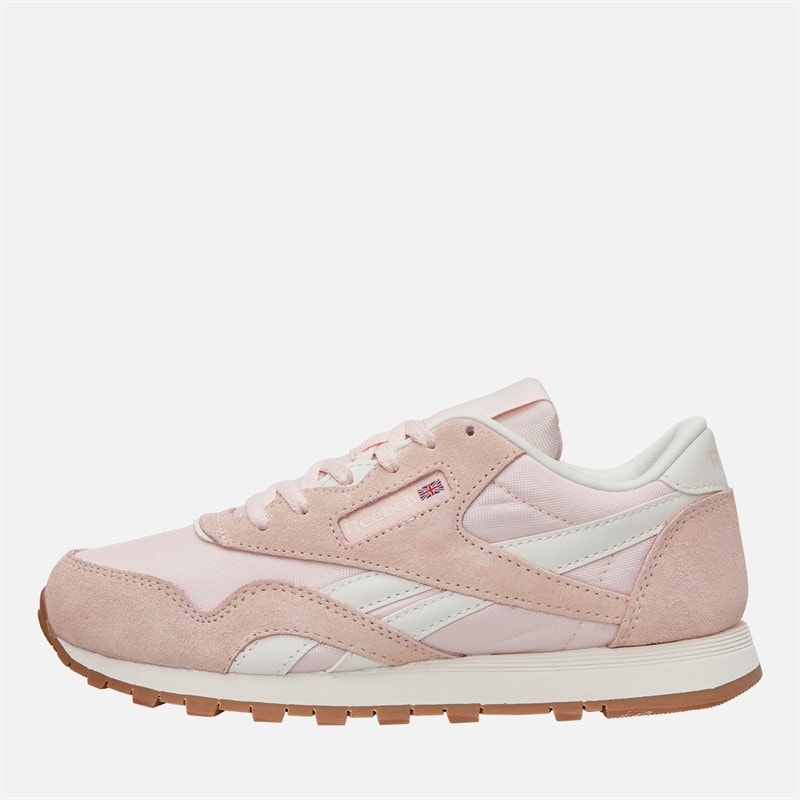 Reebok Junior Classic Nylon Trainers Pure Pink/Chalk/Gum - Image 1