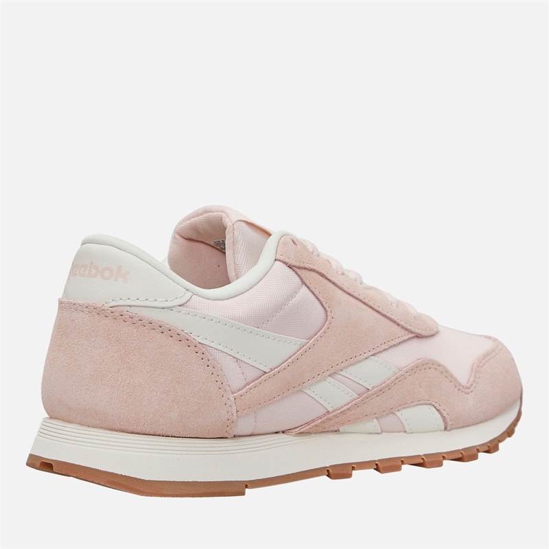 Reebok Junior Classic Nylon Trainers Pure Pink/Chalk/Gum - Image 5
