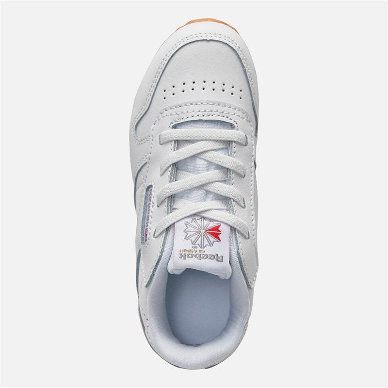 Reebok Infant Classic Leather Trainers Footwear White/Footwear White Ftwwht/Ftwwht/Rbkg02 - Image 4