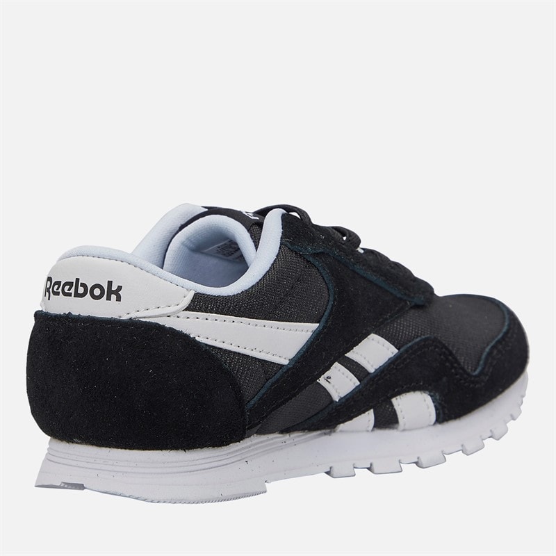 Reebok Infant Boys Classic Nylon Trainers Black/White - Image 5