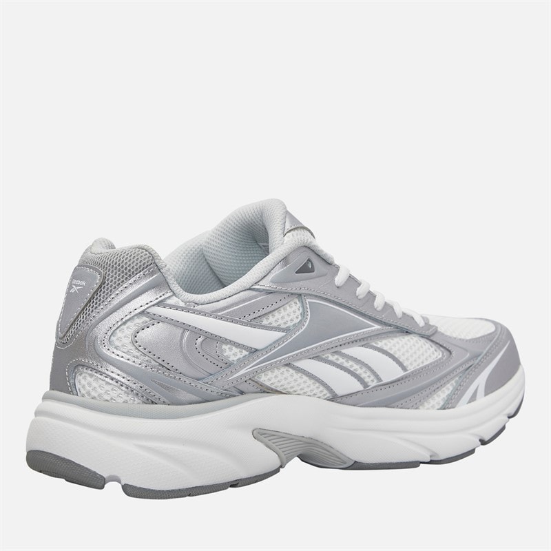 Reebok Mens Belwave Trainers White/Silver/Grey - Image 5