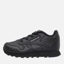 Reebok Infant Classic Leather Trainers Black/Black/Black