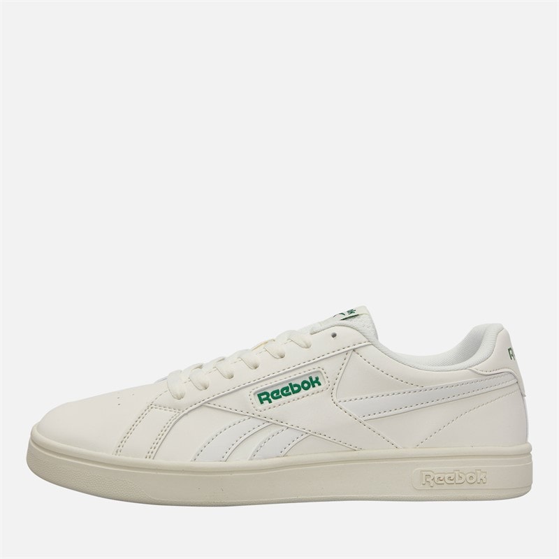 Reebok Mens Court Retro Trainers Chalk/Green/Chalk - Image 1