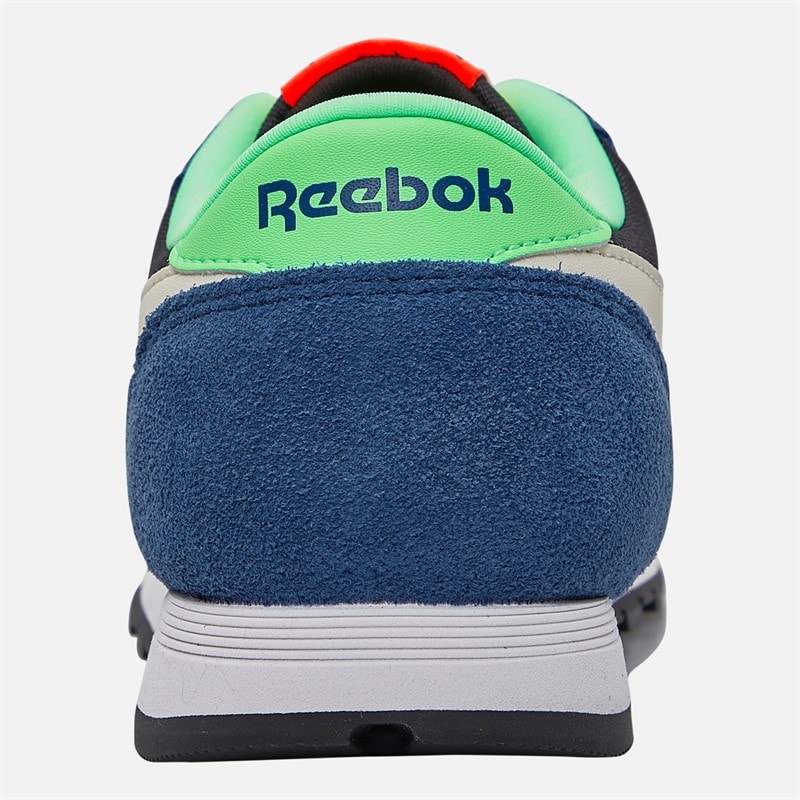 Reebok Junior Classic Nylon Trainers Twilight Blue/Black/Chalk - Image 3