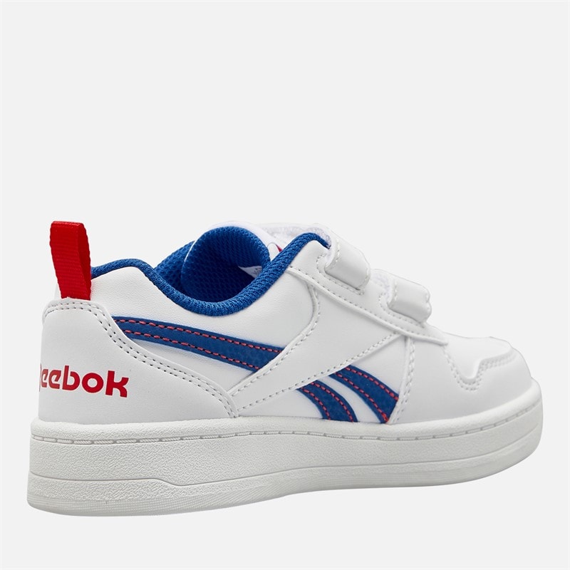 Reebok Kids Royal Prime 2.0 Two Strap Hook And Loop Trainers White/Vector Blue/Vector Red - Image 5