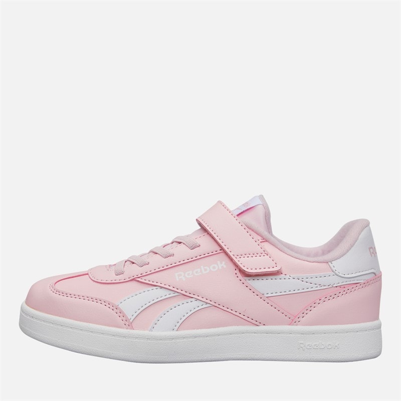 Reebok Girls Smash Edge Elastic Lace And Top Strap Trainers Frosted Berry/Frosted Berry/White - Image 1