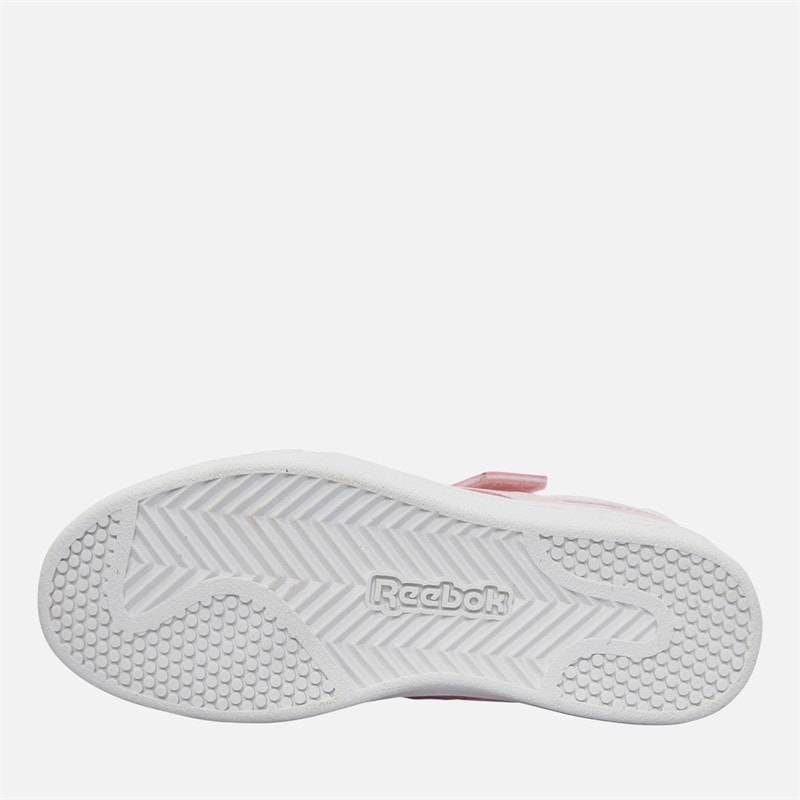Reebok Girls Smash Edge Elastic Lace And Top Strap Trainers Frosted Berry/Frosted Berry/White - Image 2