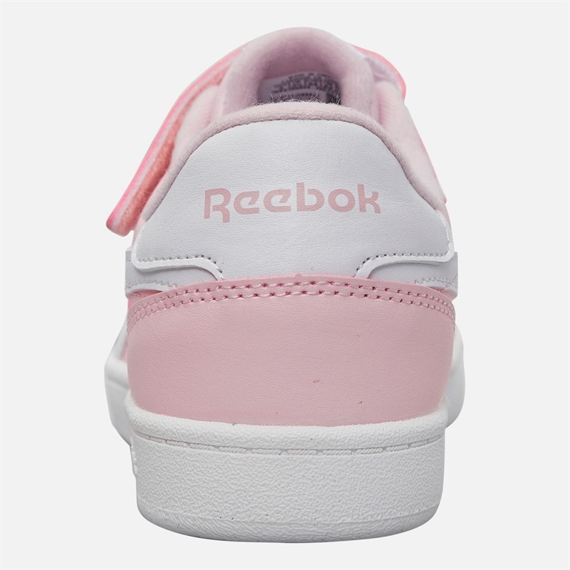 Reebok Girls Smash Edge Elastic Lace And Top Strap Trainers Frosted Berry/Frosted Berry/White - Image 3