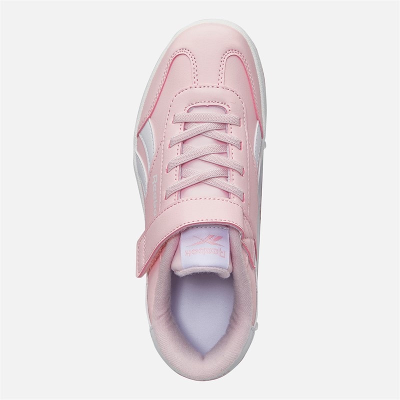 Reebok Girls Smash Edge Elastic Lace And Top Strap Trainers Frosted Berry/Frosted Berry/White - Image 4