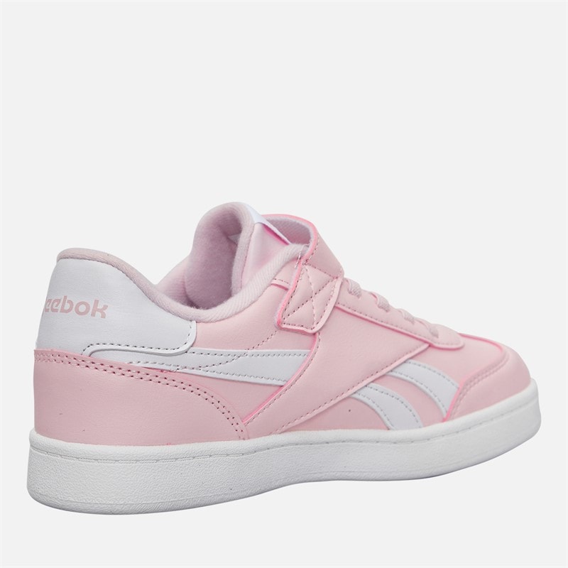 Reebok Girls Smash Edge Elastic Lace And Top Strap Trainers Frosted Berry/Frosted Berry/White - Image 5