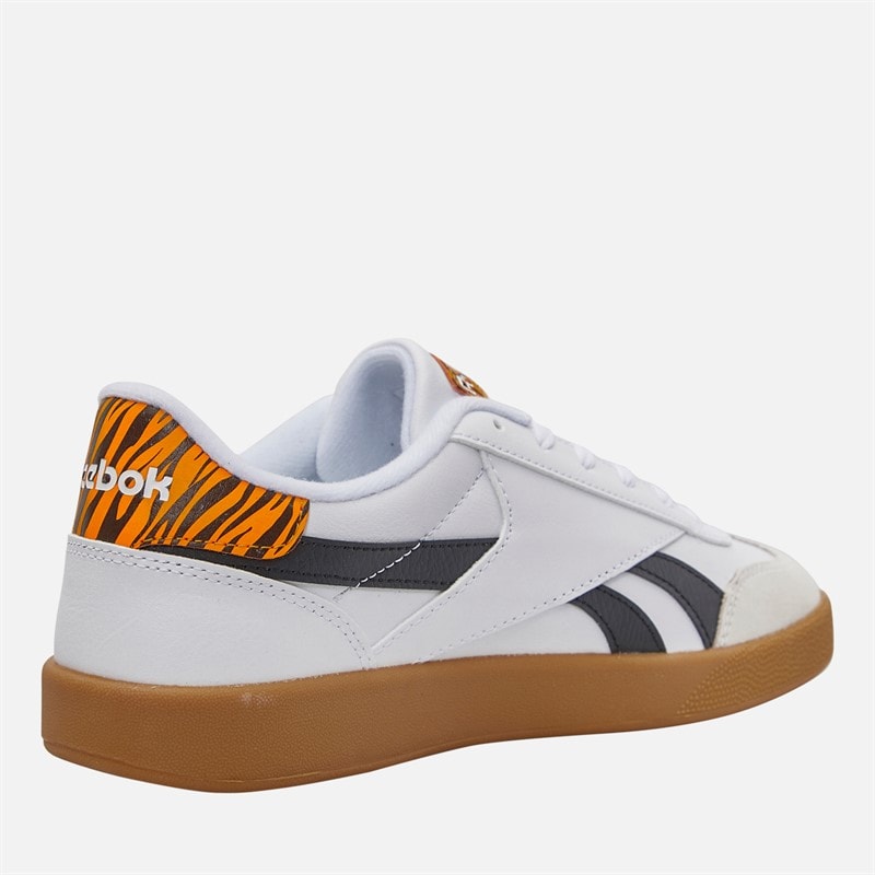 Reebok Mens Smash Edge Trainers White/Black/Gum - Image 5