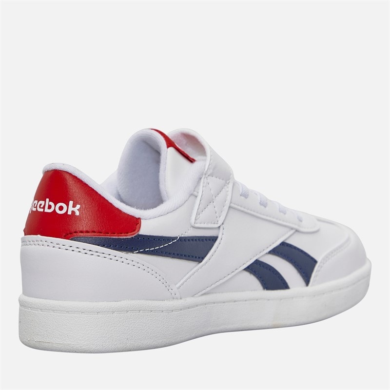 Reebok Kids Smash Edge Elastic Lace And Top Strap Trainers White/Vector Navy/Vector Red - Image 5