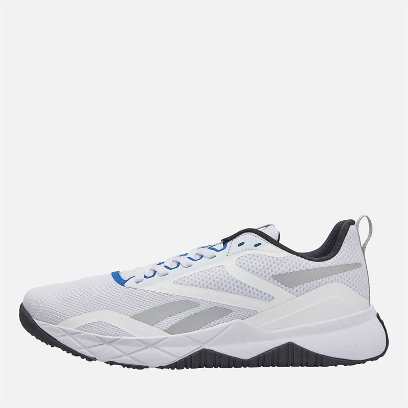 Reebok Mens NFX Trainer Training Shoes White/Black/Optimum Blue
