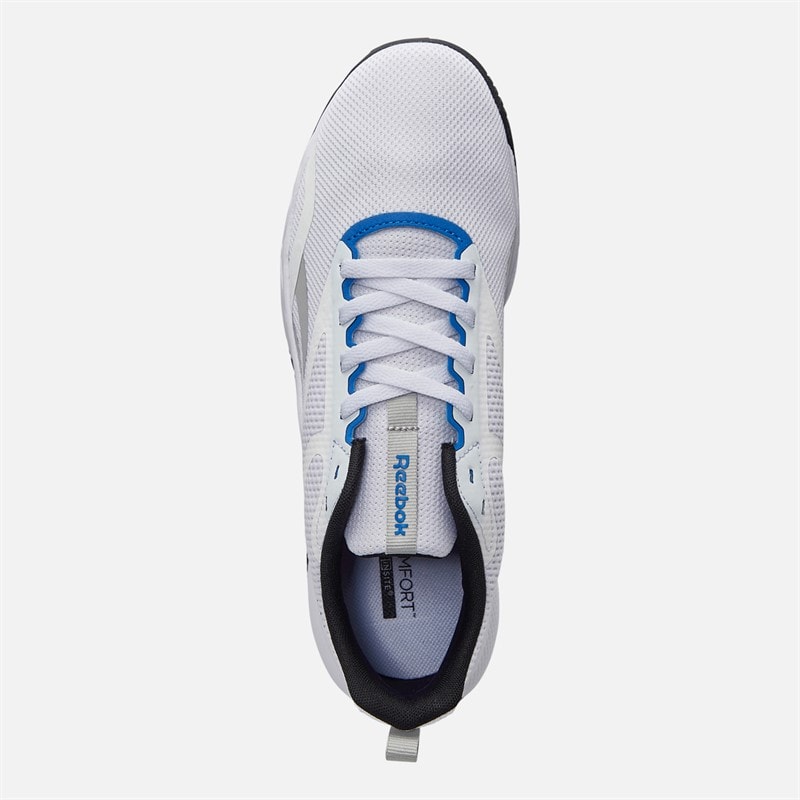 Reebok Mens NFX Trainer Training Shoes White/Black/Optimum Blue - Image 4