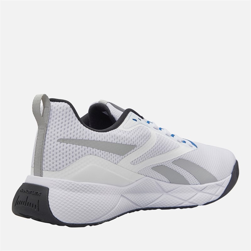 Reebok Mens NFX Trainer Training Shoes White/Black/Optimum Blue - Image 5