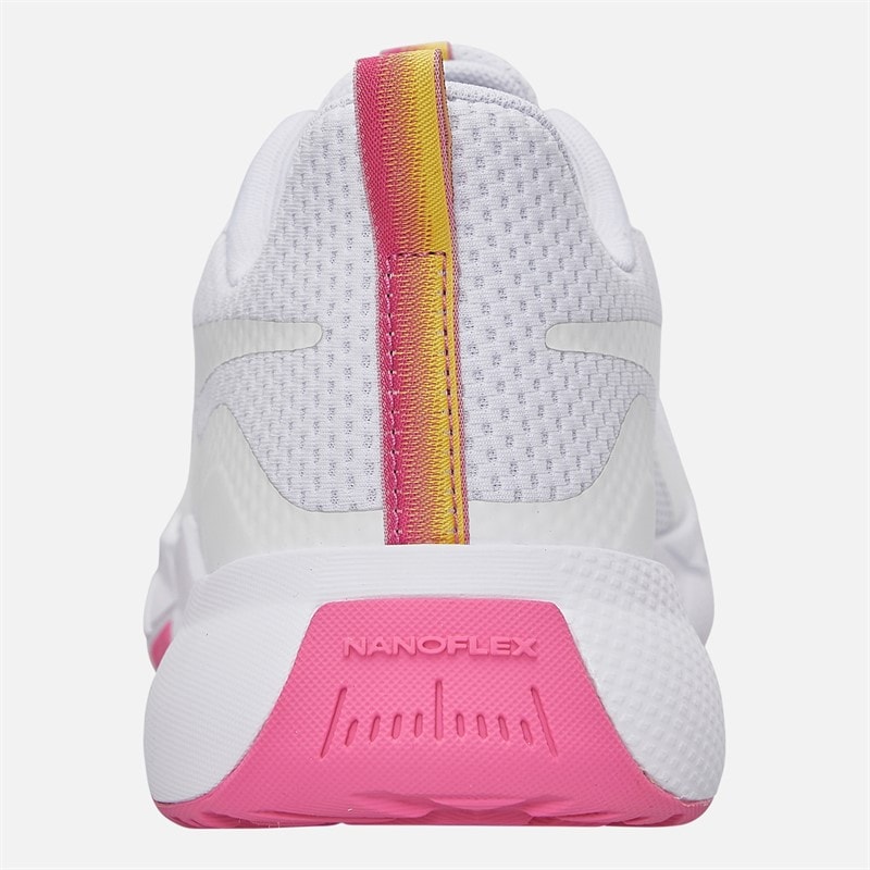 Reebok Womens NFX Trainer Training Shoes White/True Pink - Image 3