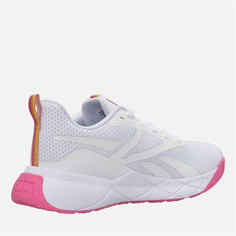 Reebok Womens NFX Trainer Training Shoes White/True Pink - Image 5