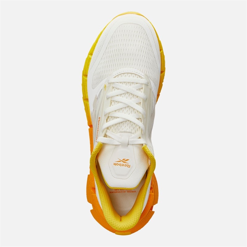 Reebok Mens FloatZig 1 Neutral Running Shoes Chalk/Sand/Golden Haze - Image 4