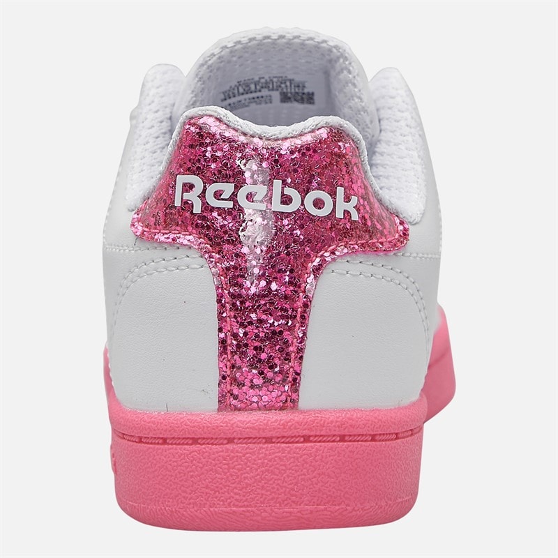 Reebok Girls Royal Complete Clean 2.0 Trainers White/White/True Pink - Image 3