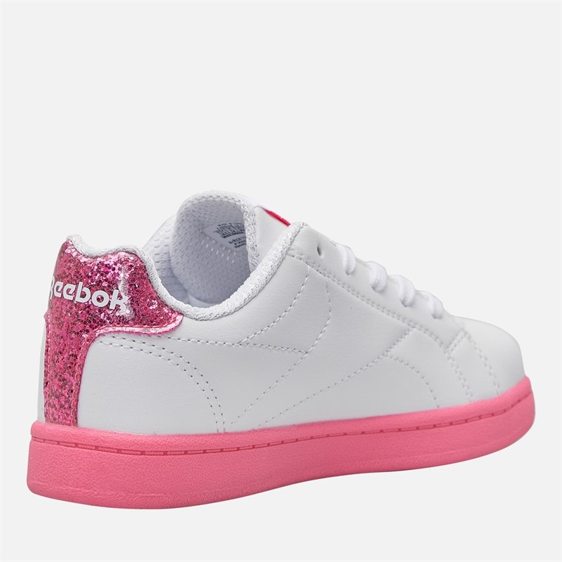 Reebok Girls Royal Complete Clean 2.0 Trainers White/White/True Pink - Image 5